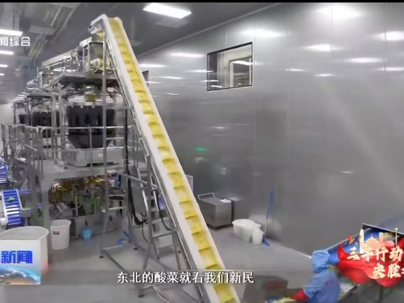東北新民酸菜傳送分揀臺(tái)巴氏殺 菌流水線